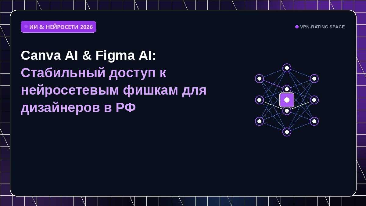 Canva AI & Figma AI: Стабильный доступ к нейросетевым фишкам для дизайнеров в РФ