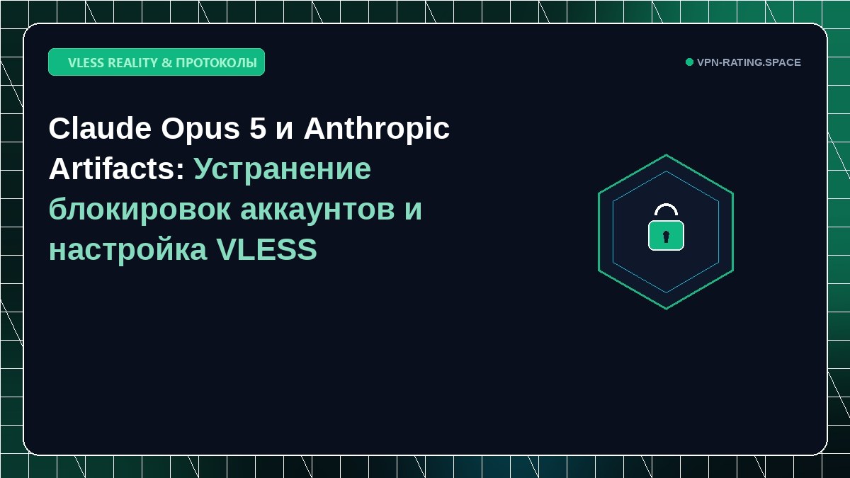 Claude Opus 5 и Anthropic Artifacts: Устранение блокировок аккаунтов и настройка VLESS