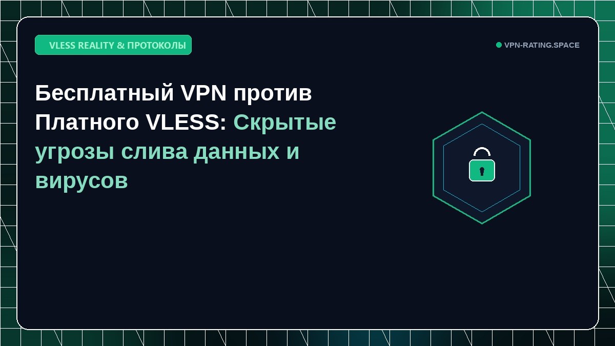 Бесплатный VPN против Платного VLESS: Скрытые угрозы слива данных и вирусов