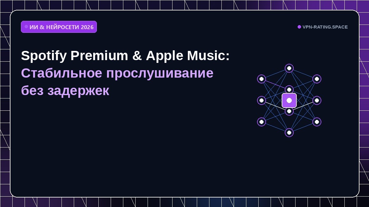 Spotify Premium & Apple Music: Стабильное прослушивание без задержек