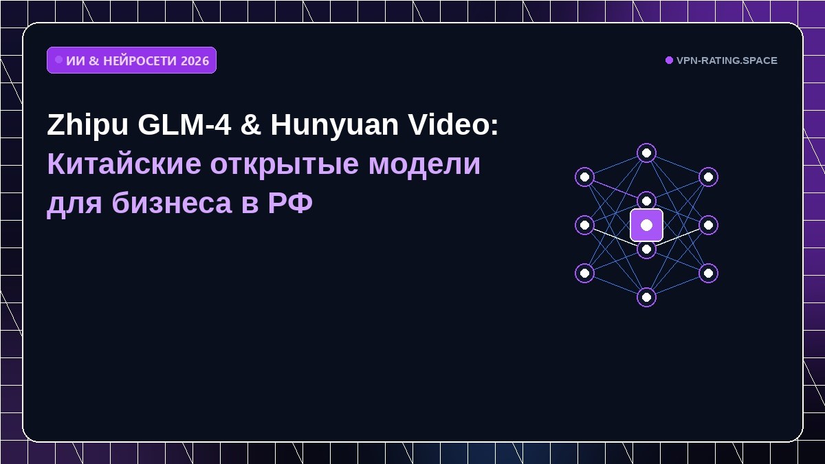 Zhipu GLM-4 & Hunyuan Video: Китайские открытые модели для бизнеса в РФ